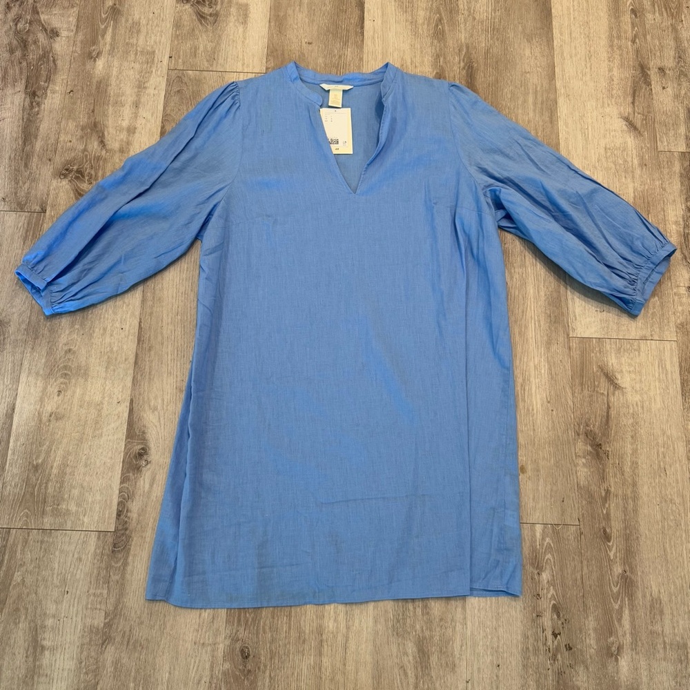 H&M linen dress NWT - Picture 2 of 8